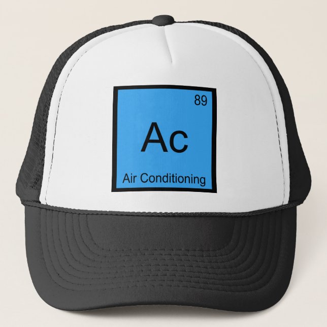 Boné Ac - Ar Condicionado Símbolo de Elemento Químico C (Frente)