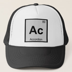 Boné Ac - Música de Acordeão Tabela Periódica Química