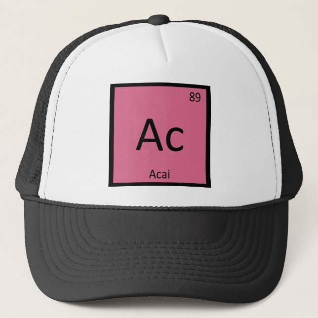 Boné Ac - Química da Baga de Acai Símbolo da Tabela Per (Frente)