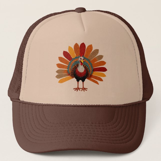 Boné Ação de Graças à Turquia Trucker Hat (Frente)