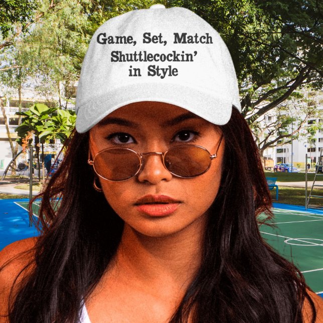 Boné Ace o jogo de estilo - Bordado Badminton Hat (Criador carregado)