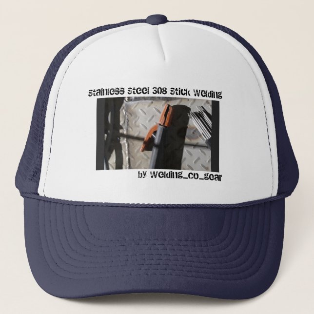 Boné Aço inoxidável 308 estilo de caminhoneiro de solda (Frente)