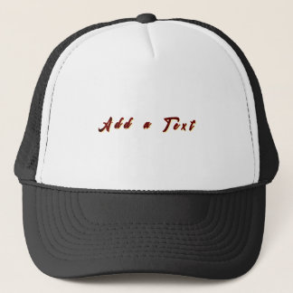 Boné Add a Text Trucker-Cap White and Black Strong Fit