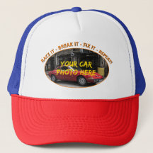 Add Name, His Car Photo, Text, RACE IT - BREAK IT