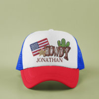 Adesivos Personalizados Faux Bandeira Howdy EUA