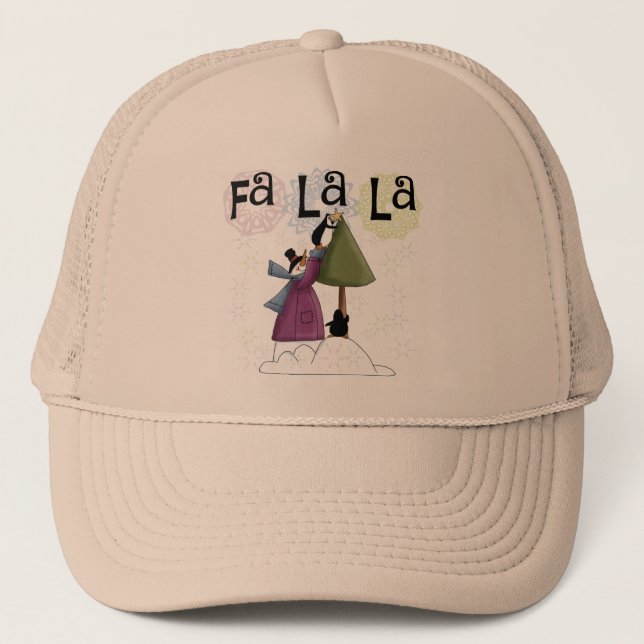 Boné Adicionando Camisetas e presentes de Natal nas est (Frente)