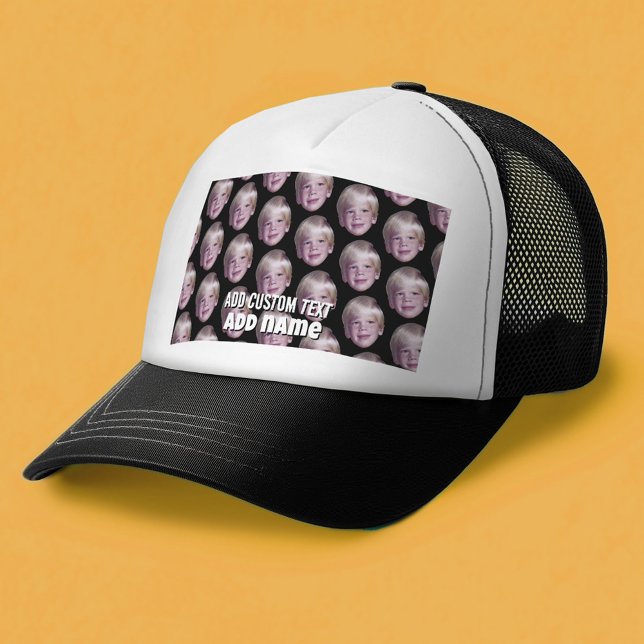 Boné Adicionar 1 Padrão de Metade de Quedas de Foto do  (Custom Trucker Hat)