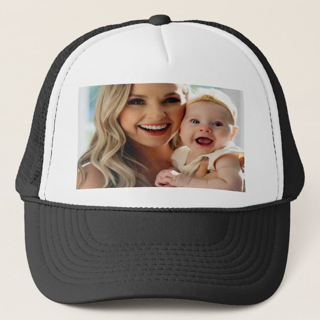 Boné Adicionar Foto de Bebê Personalizar Customizar (Frente)