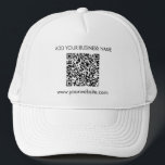 Boné Adicionar seu endereço de site à empresa QR Code<br><div class="desc">Adicione o URL do site da sua empresa e o nome da empresa clicando no botão "Personalizar". Um código QR exclusivo será gerado automaticamente para você quando você adicionar seu endereço Web no campo de código QR fornecido.</div>