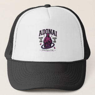 Boné Adonai Glória a Deus Desenho Vetorial Cristão Vint