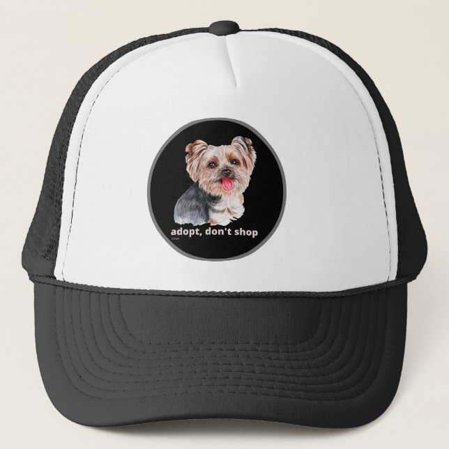 Boné ADOPT, NÃO COMPRE (Yorkshire Terrier) cachorro bon (Frente)