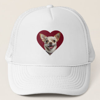 Boné Adorable Chihuahua in Heart Shape Design