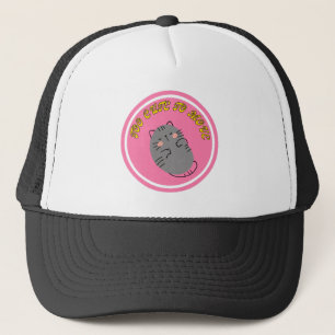 Boné Adorável Gato Preguiçoso Design "Muito Fofo Para S