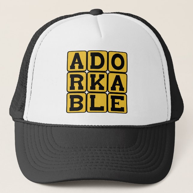 Boné Adorkable, Dork adorável (Frente)
