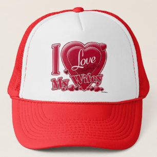 Boné Adoro a minha Wifey Red - coração