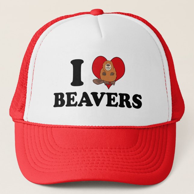 Boné Adoro Beavers Engraçado (Frente)