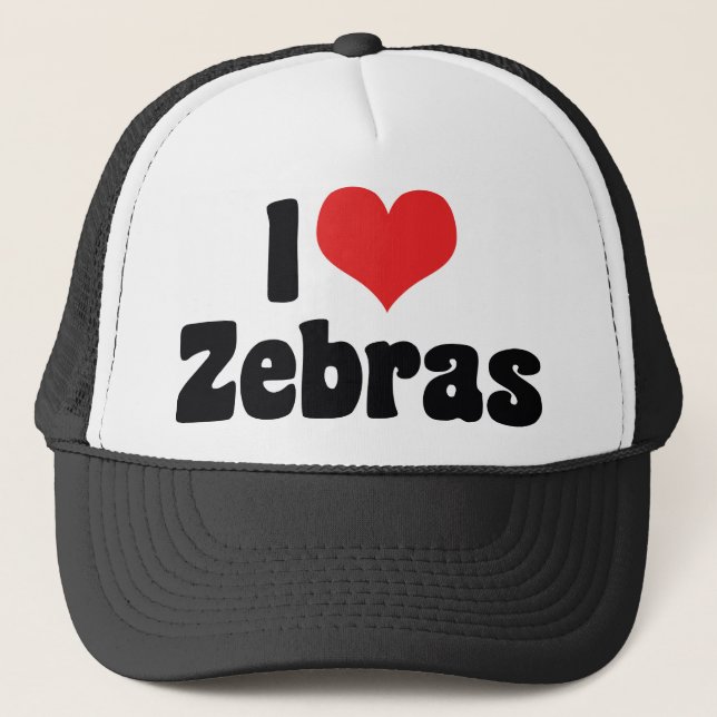 Boné Adoro Heart Zebras - Zebra Lover (Frente)