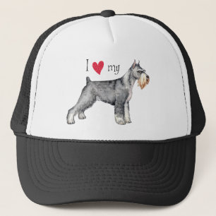 Boné Adoro o meu Schnauzer Padrão