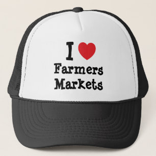 Boné Adoro os mercados agrícolas personalizados person
