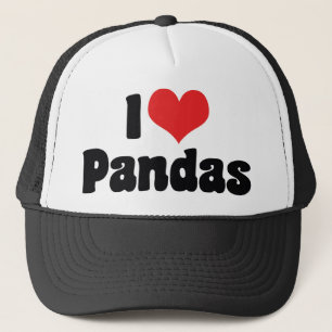 Boné Adoro Pandas Corações - Panda Lover