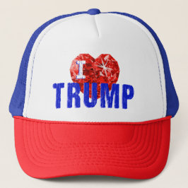 Boné Adoro Trump Red White e Blue Trucker Hat