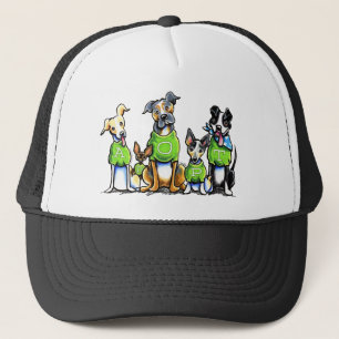 Boné Adote cães que do abrigo as camisetas verdes