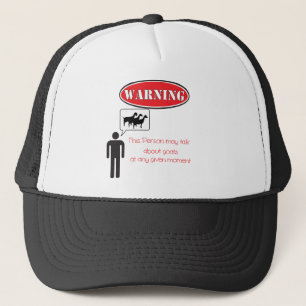 Boné Advertência Engraçado para Cabras