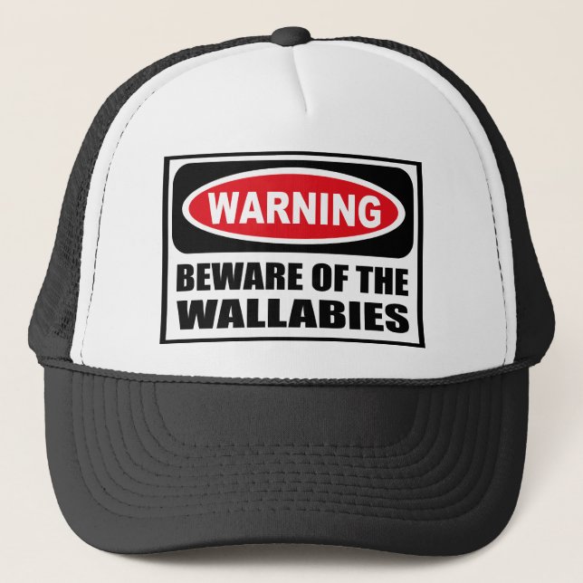 Boné Advertir BEWARE do chapéu dos WALLABIES (Frente)