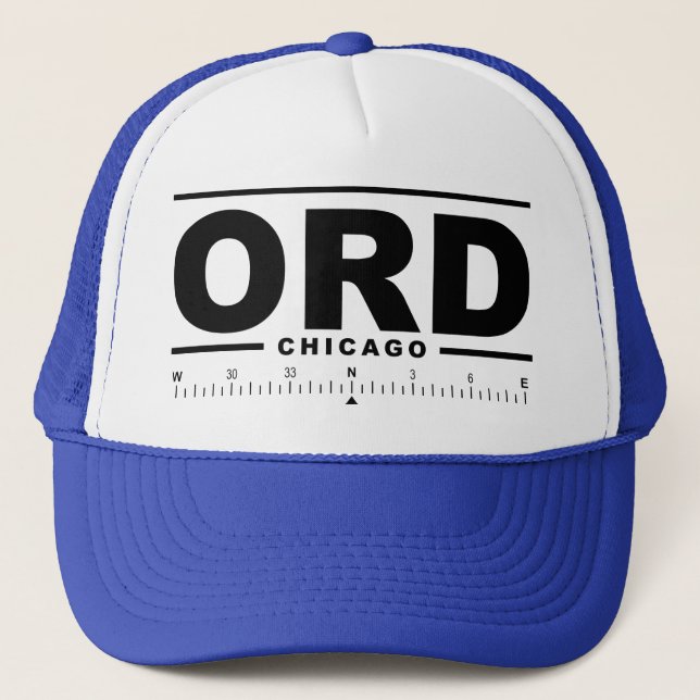 Boné Aeroporto Internacional Chicago O'Hare ORD (Frente)