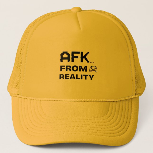 Boné AFK de realmente legal e engraçado (Frente)