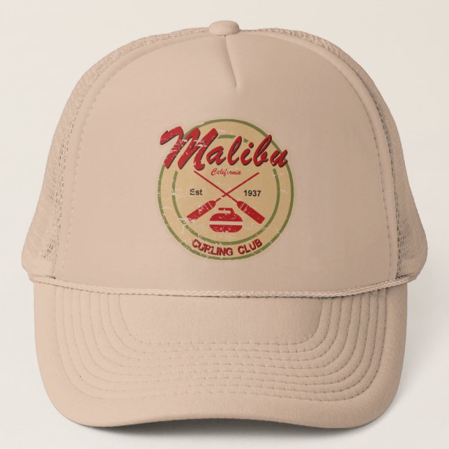 Boné afligido clube de ondulação de Malibu (Frente)