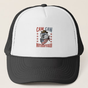 Boné Águia Patriótica Caw Caw Camisa Vintage Engraçado