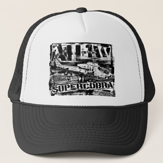 Boné AH-1 SuperCobra Trucker Hat Trucker Hat (Frente)