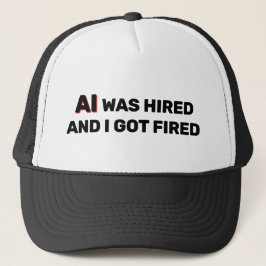 Boné AI Was Hired And I Got Fired™ Trucker Hat