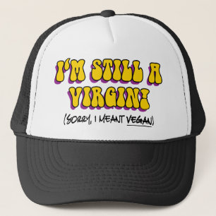 Boné Ainda uma Virgem - Quis dizer Vegana! Engraçado Ve