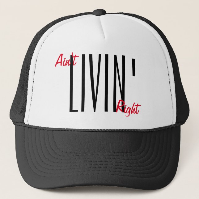 Boné Ain't livin' right snapback by WeedGang (Frente)