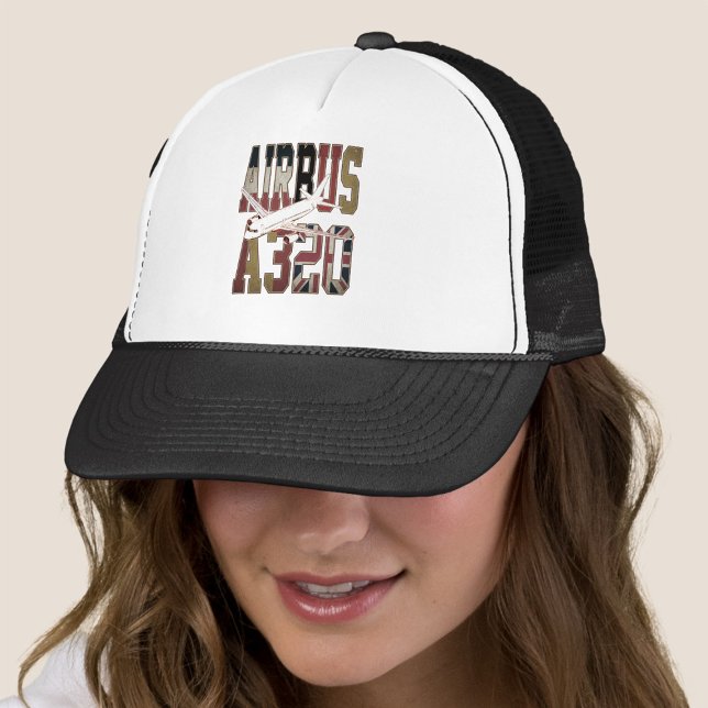Boné Airbus a320 Jetliner. Vintage European Flags (Airbus a320 Jetliner. Vintage European Flags. Trucker Hat)