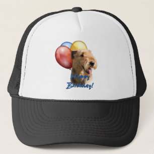 Boné Airedale Terrier Happy Birthday Balon
