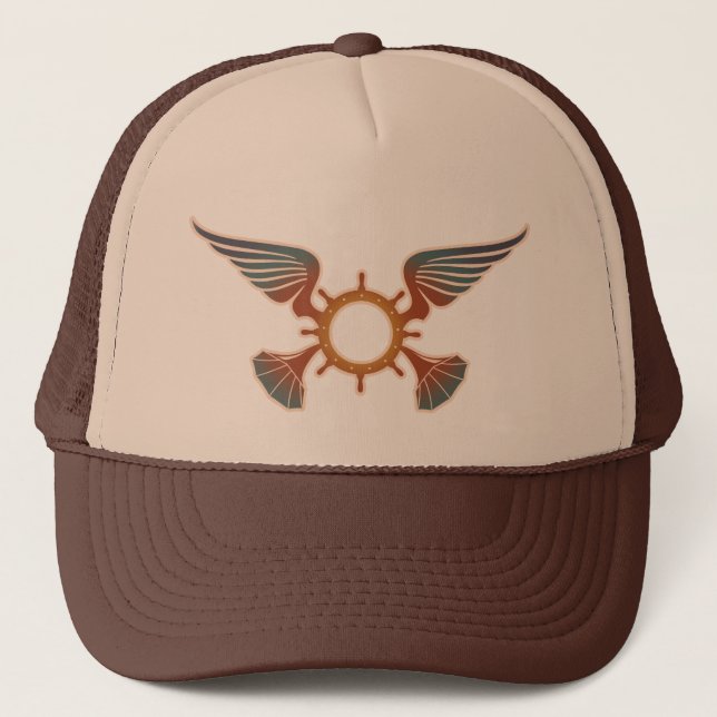 Boné Airpusher Retro Vibes Tan Trucker Hat (Frente)