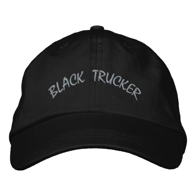 Boné Ajustável BLACK TRUCKER Premium Preto (Frente)