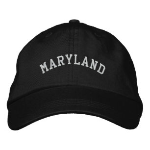 Boné Ajustável bordado de Maryland preto