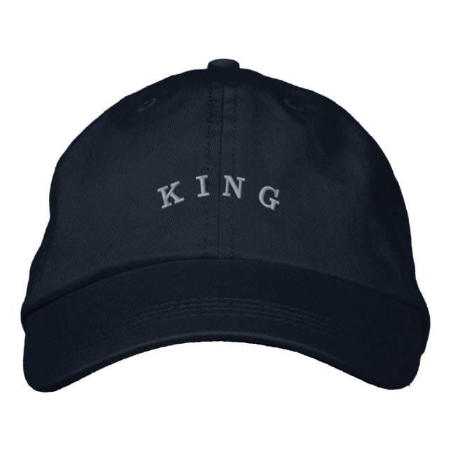 Boné Ajustável de Estilo Casual Bold Navy King Tex (Frente)