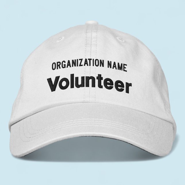 Boné ajustável do retentor bordado branco com chap (MISOOK White Embroidered Volunteer Baseball Cap )
