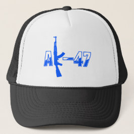 Boné AK-47 Logotipo de Rifle de Assalto AKM Azul.png