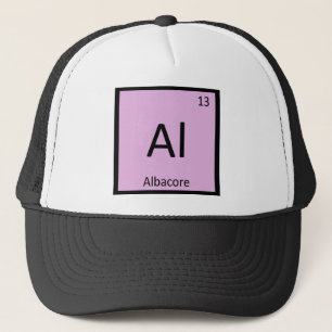 Boné Al - Atum Albacora Símbolo da Tabela Periódica Quí