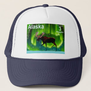 Boné Alces da aurora boreal