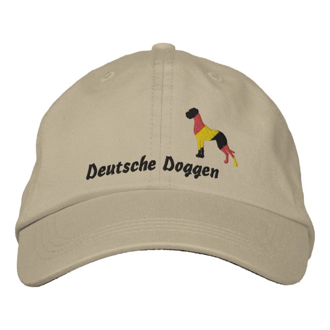 Boné Alemanha Stick Dogge, Deutsche Doggen Embroider (Frente)
