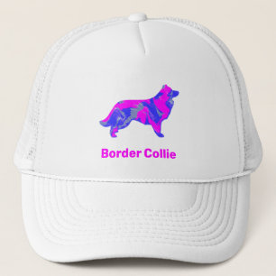 Boné Alfabetização de Silhueta Rosa Cuta Cachorro de Bo