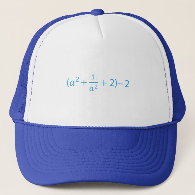 Boné Algebraic Identity a^2 + 1 a^2 + 2 - 2  Math Equat (Frente)