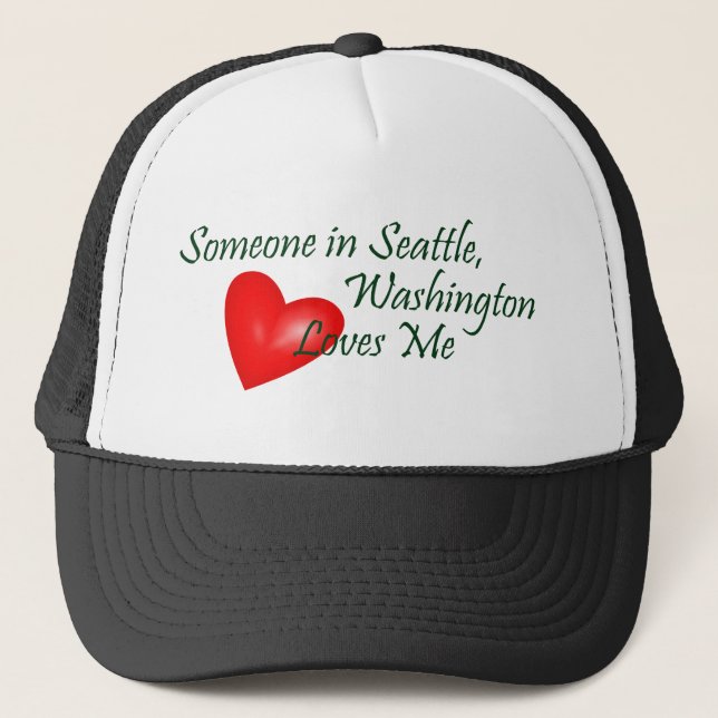 Boné Alguém em Seattle ama-me (Frente)